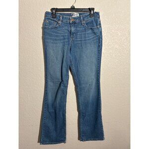 Levi Signature Jeans Womens Mid Rise Bootcut Size 10 Long Blue Denim